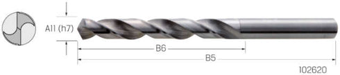 Spiralbohrer PREMUS, VHM Typ N 118°