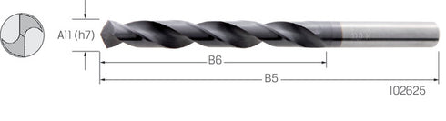Spiralbohrer PREMUS, VHM Typ N 118° PT-FiRE