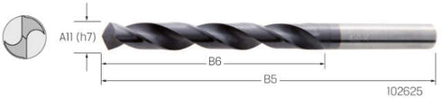 Spiral Drill PREMUS, Solid Carbide Type N 118° PT-FiRE