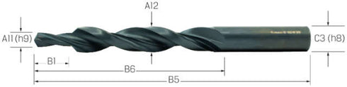 Mehrfasen-Stufenbohrer PREMUS, HSS Typ N 90° fein