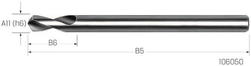 NC-Anbohrer PREMUS, HSS-Co 120° lang