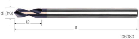 NC-Anbohrer PREMUS, HSS-Co 90° lang TiAlN