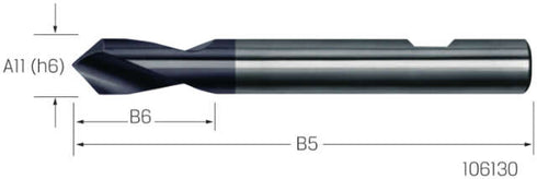 NC-Anbohrer PREMUS, HSS-Co 90° TiAlN