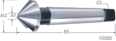 Kegelsenker PREMUS, HSS 90° Morsekegelschaft
