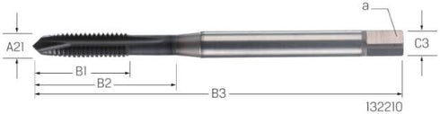 Maschinengewindebohrer PREMUS, HSSCo-PM Hardlube