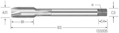 Machine tap PREMUS, HSSE-V3 plain