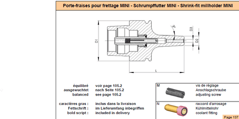 Schrumpffutter HSK-E50 d4 L60