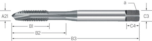 Maschinengewindebohrer PREMUS, HSSE-V3 vaporisiert