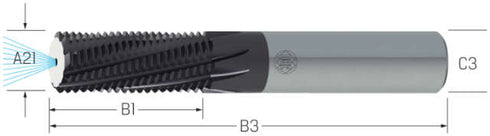 Gewindefräser VHM JBO, GFM Shark, M/MF, IKZ
