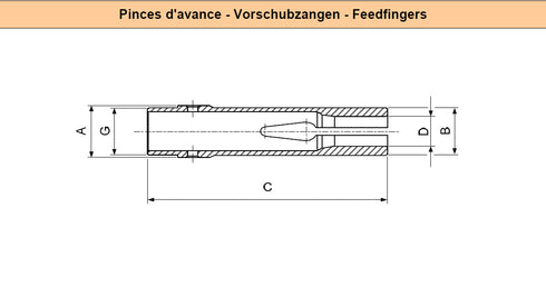 Vorschubzangen A22.8 s11