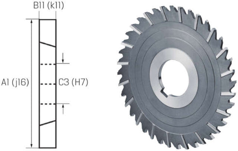Metal Circular Cutter PREMUS, HSS-Co Type N cross-toothed