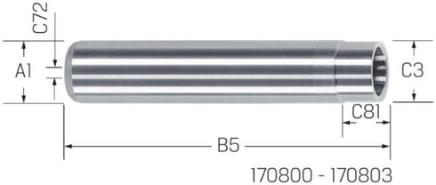 Verlängerung HAIMER, Duo Lock, mit Safe-Lock, beschichtet