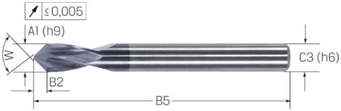 Multifunktionsfräser HAIMER, Power, 120°, beschichtet
