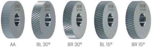 Rändelfräsrad ZEUS, PM Form BL 30°