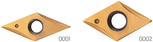 PRECITOOL indexable insert, 45°/60° TiN insert with chamfer