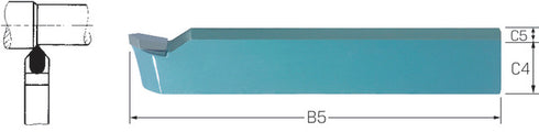 Drehmeißel PRETEC, spitz, P20