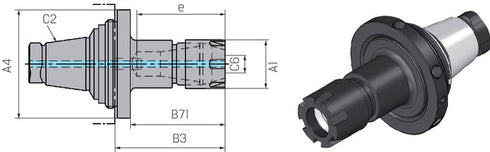 Werkzeugadapter WTO, lang