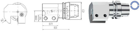Werkzeughalter SWISS TOOLS, axial einfach
