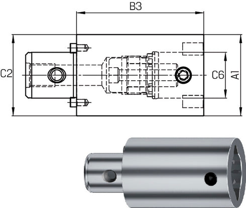 Spindelwerkzeug SWISS TOOLS, Verlängerung