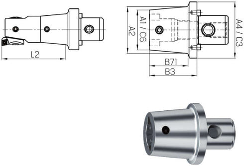 Spindelwerkzeug SWISS TOOLS, Reduktion