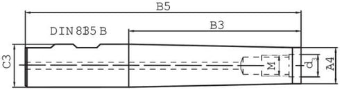 Extension for screw-in chuck PREMUS, extension