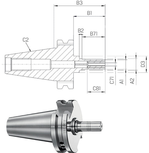 Polygonal chuck Tribos SCHUNK, polygonal chuck TRIBOS ® Mini