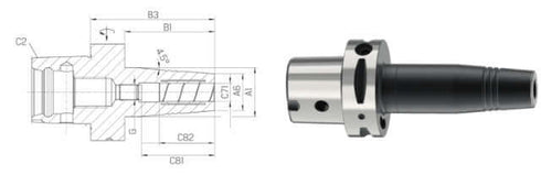 Hydrodehn-Spannfutter SCHUNK, TENDO Slim, lang