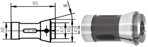 Druckspannzange 173E FAHRION, Spannbereich 60-360 mm sechskant 173 E