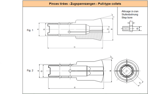 Spannzange HB32/45 3 Schlitze UP