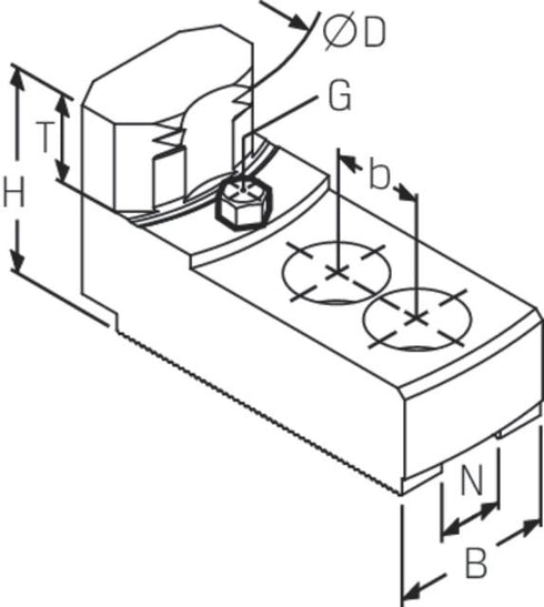 Drehfutterbacken-Satz SCHUNK, für Innenspannung Typ SZI