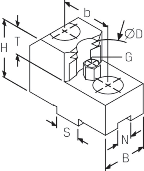 Drehfutterbacken-Satz SCHUNK, für Außenspannung Typ SZKA