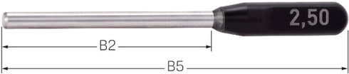 Präzisions-Prüfstift NEUTRAL, mit Griff