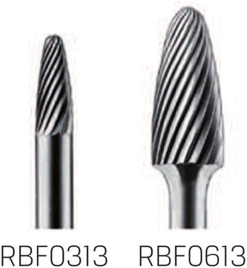 HM-Kleinfrässtift PRETEC, Rundbogenform Standardverzahnung Z=3