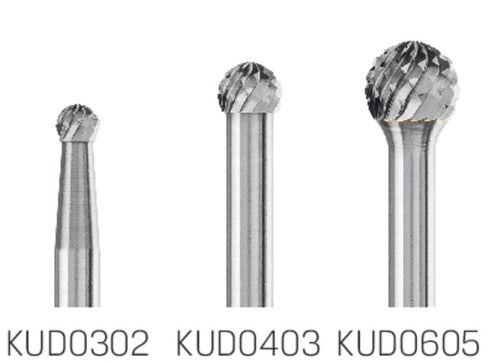 HM-Kleinfrässtift PFERD, Kugel Z=5