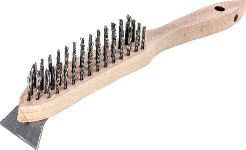 Draht-Handbürste LESSMANN, Stahldraht, glatt, Drahtstärke 0,35 mm