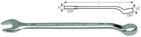 Ringmaulschlüssel BAHCO, kurze, gekröpfte Form