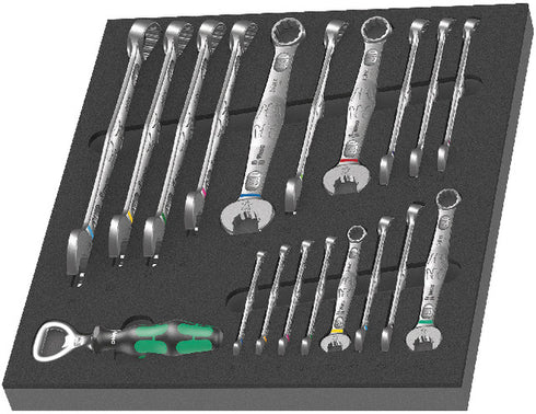 Werkstattwagen-Einlage WERA, 6003 Joker Set 1, 19‑teilig