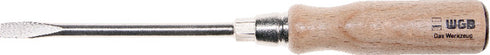 Screwdriver WGB, screwdriver, slotted with wooden handle