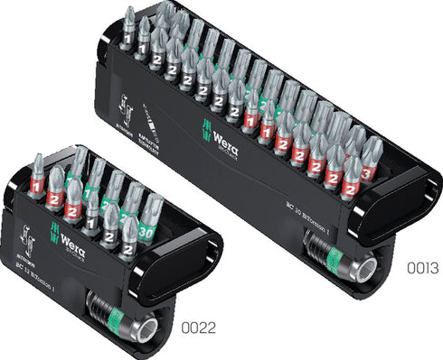 Bit-Sortiment WERA, PH / PZ / TORX<sup>®</sup>, 12- bzw. 30-teilig
