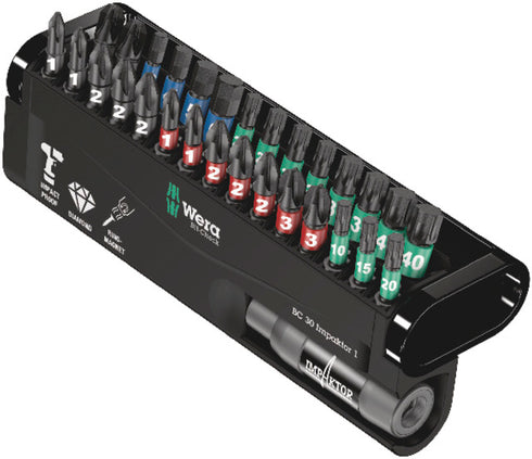 Bit-Sortiment WERA, BC 30 Impakor 1<br/>30-teilig