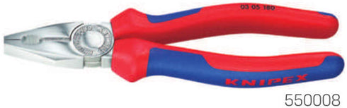 Kombizange KNIPEX, verchromt mit Mehrkomponenten-Hülle
