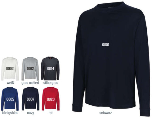T-Shirts ID, Pro Wear, langarm, weiß