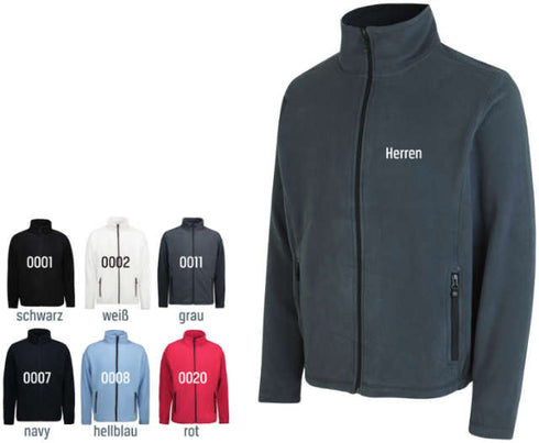 Microfleece-Herrenjacke ID, Microfleece-Herrenjacke, navy