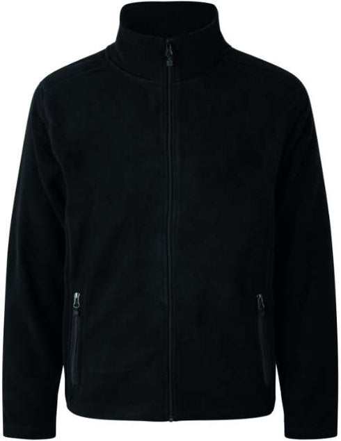 Microfleece-Herrenjacke ID, Microfleece-Herrenjacke, schwarz