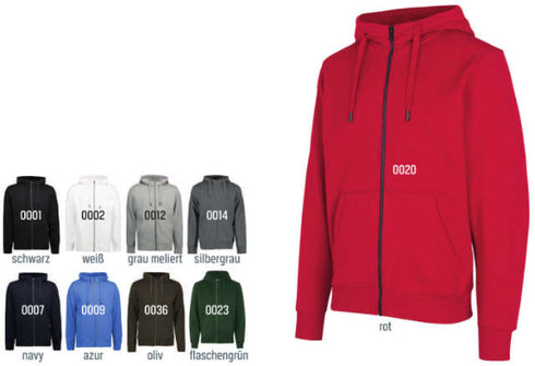 Full Zip Hoodie ID, Full Zip Hoodie Core, silver-gray