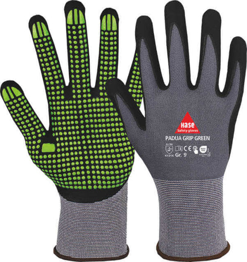 Montage-Handschuh HASE, PADUA GRIP GREEN