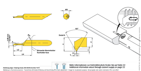 simturn AX Schneideinsatz A04.M070.01.10.32MRX400, SIMTEK ABVG