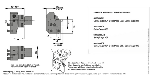 simturn OA Klemmhalter TOA.90C3R, SIMTEK ACFP