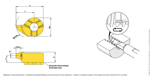 simturn DX Schneidplatte D10.SA05.01.10MLX400, SIMTEK AE4B