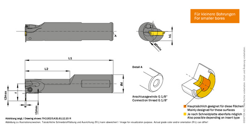 simturn H2 Klemmhalter TH2.0020.A25.48.11.25L, SIMTEK ASVK